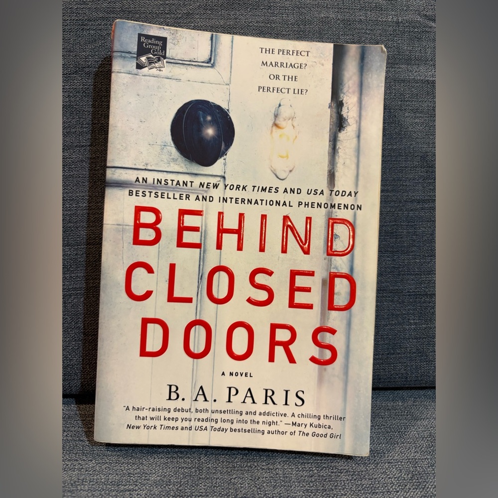 🚨4/$20 Sale!🚨 📚Behind Closed Doors by B.A. Paris 📚